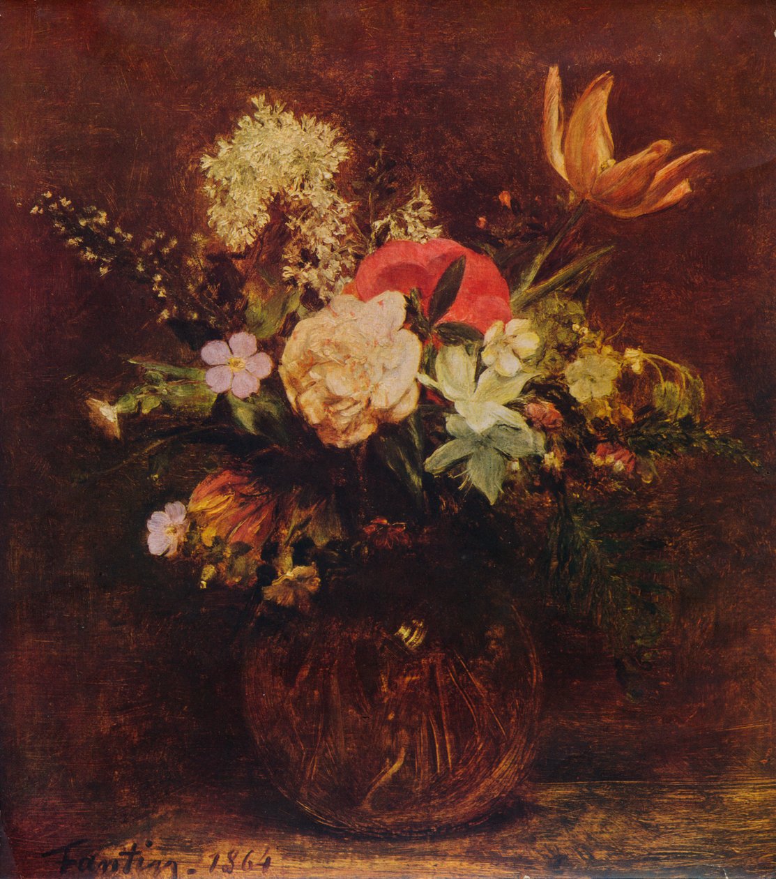 وعاء الزهور ، 1864 ، 1935. بواسطة Ignace Henri Jean Fantin Latour