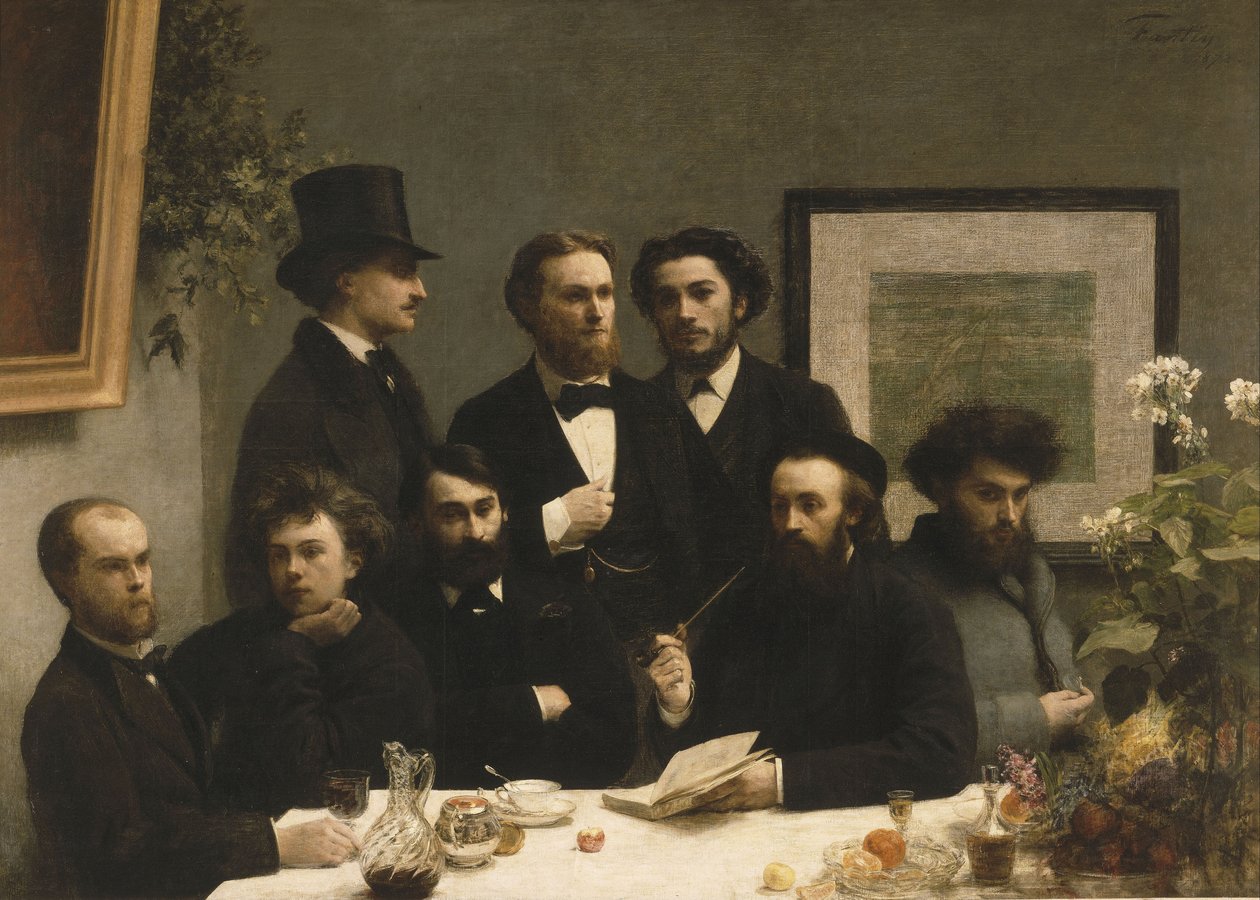 بواسطة الجدول ، 1872 بواسطة Ignace Henri Jean Fantin Latour