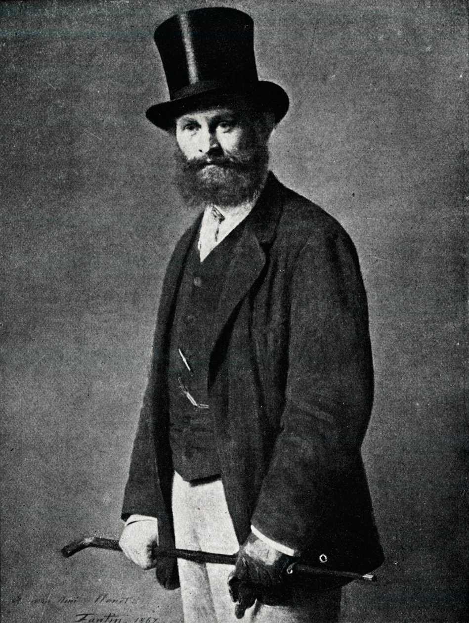 إدوارد مانيه. من لوحة فانتين لاتور 1901 بواسطة Ignace Henri Jean Fantin Latour