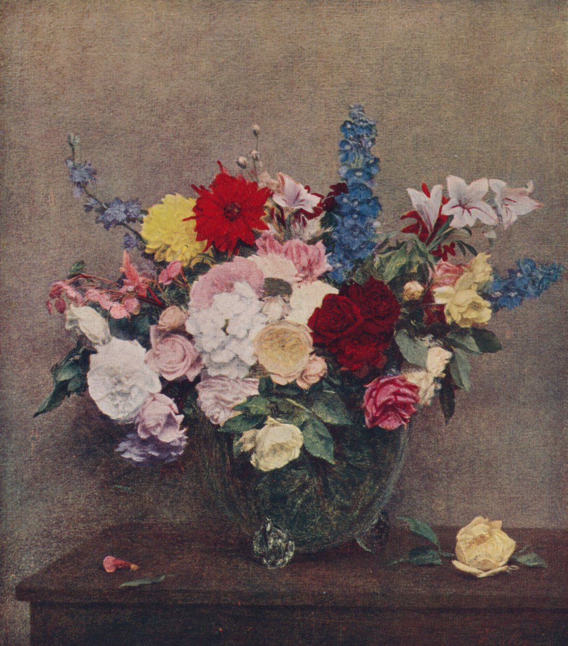 زهور ، 1886 ، c1915 بواسطة Ignace Henri Jean Fantin Latour