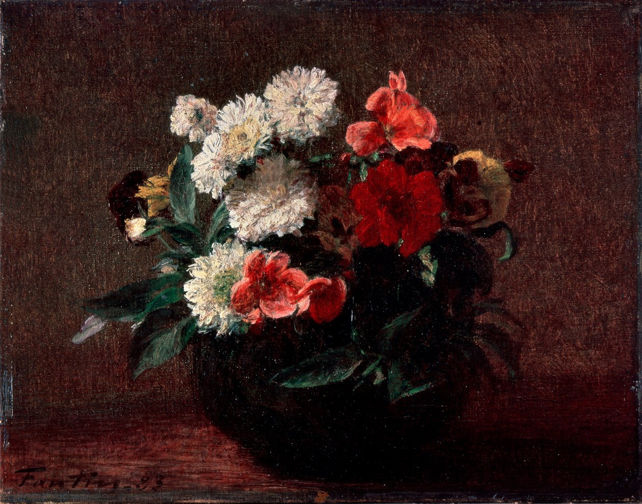 الزهور في إناء فخاري ، 1883. بواسطة Ignace Henri Jean Fantin Latour