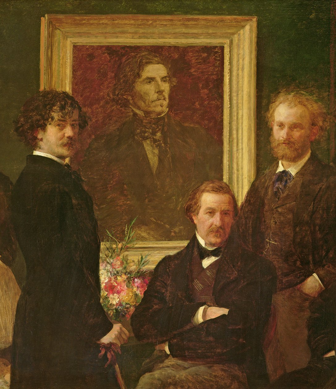 تكريم لديلاكروا ، 1864 زيت على قماش من 74954 بواسطة Ignace Henri Jean Fantin Latour
