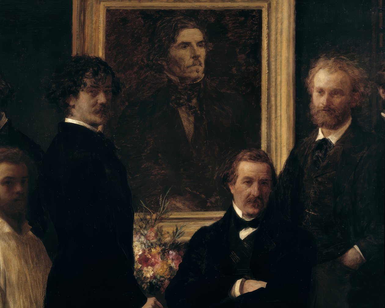 تحية ديلاكروا بواسطة Ignace Henri Jean Fantin Latour
