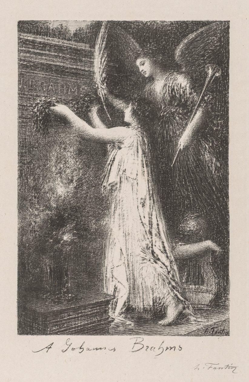 إلى يوهانس برامز ، 1900. بواسطة Ignace Henri Jean Fantin Latour