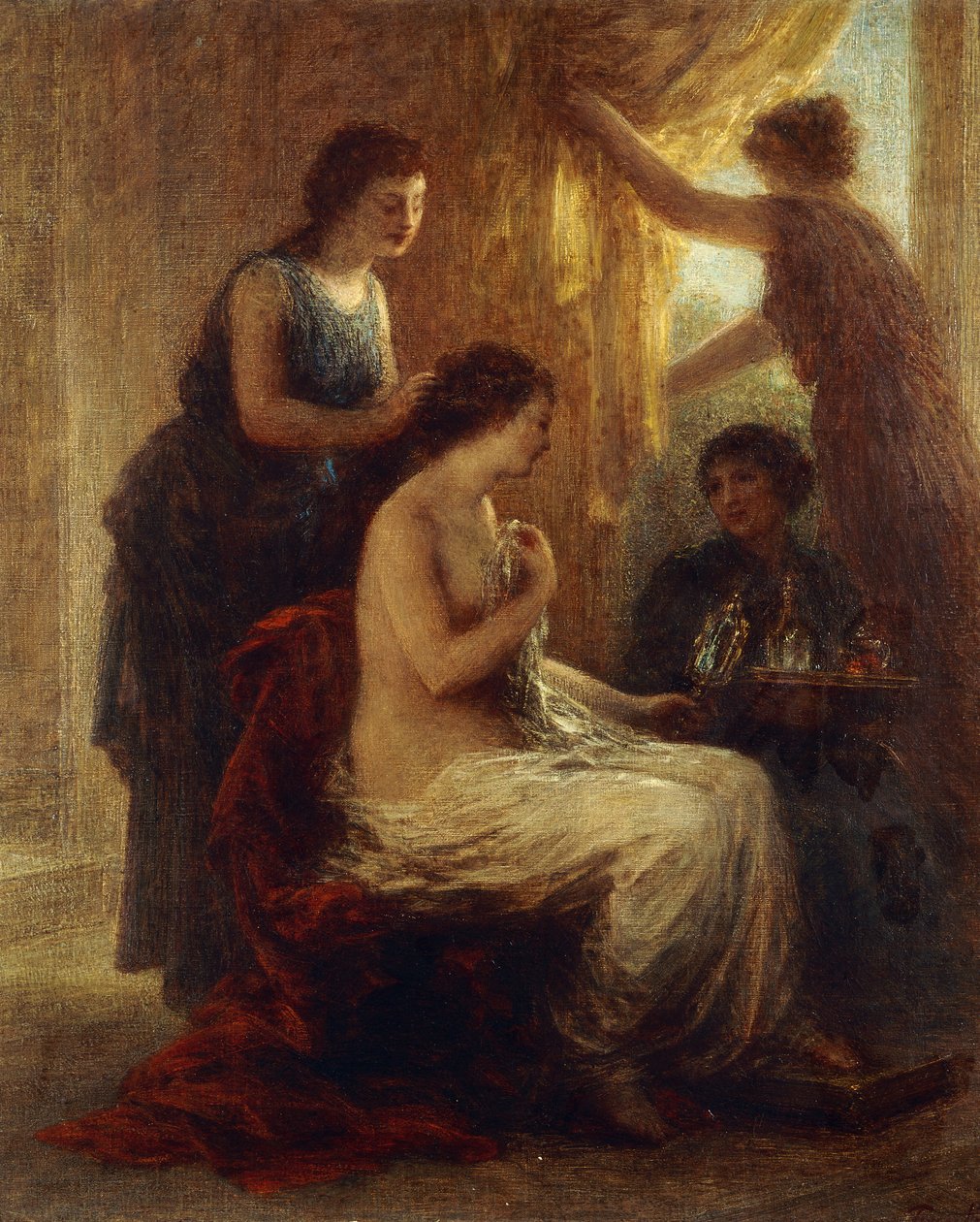 الحمام، بواسطة Ignace Henri Jean Fantin Latour