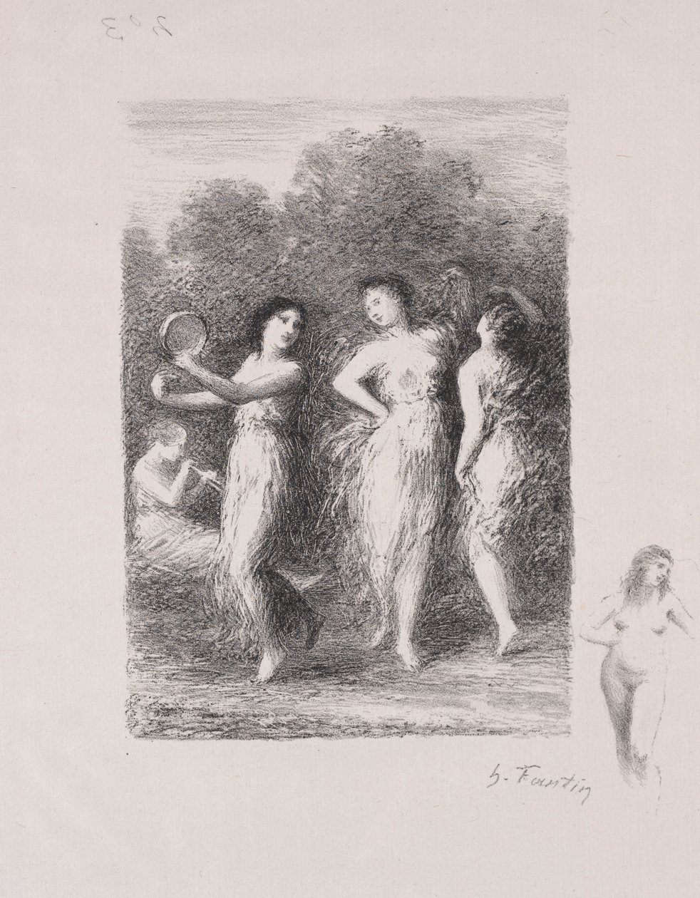 المريض الشاب. بواسطة Ignace Henri Jean Fantin Latour