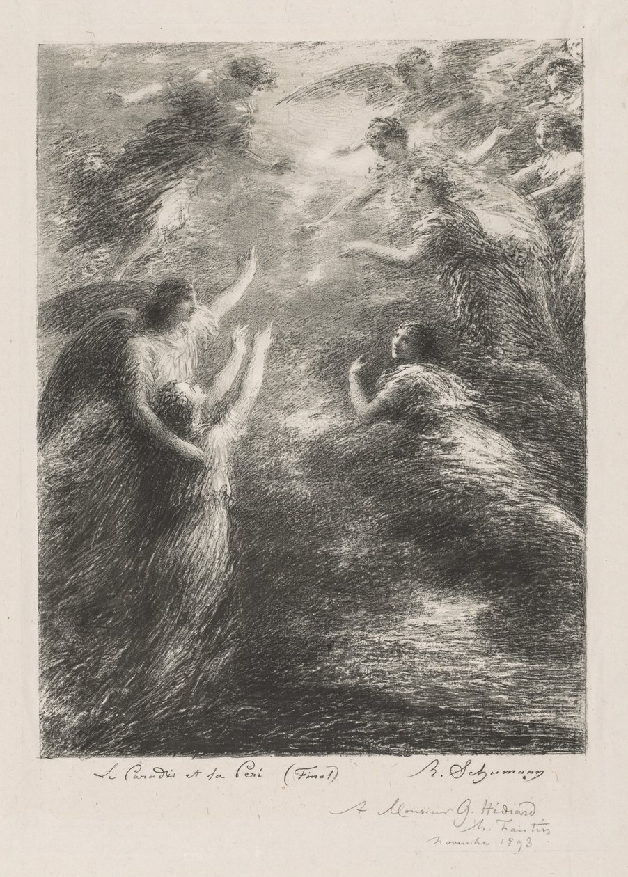 الجنة وبيري ، 1893. بواسطة Ignace Henri Jean Fantin Latour