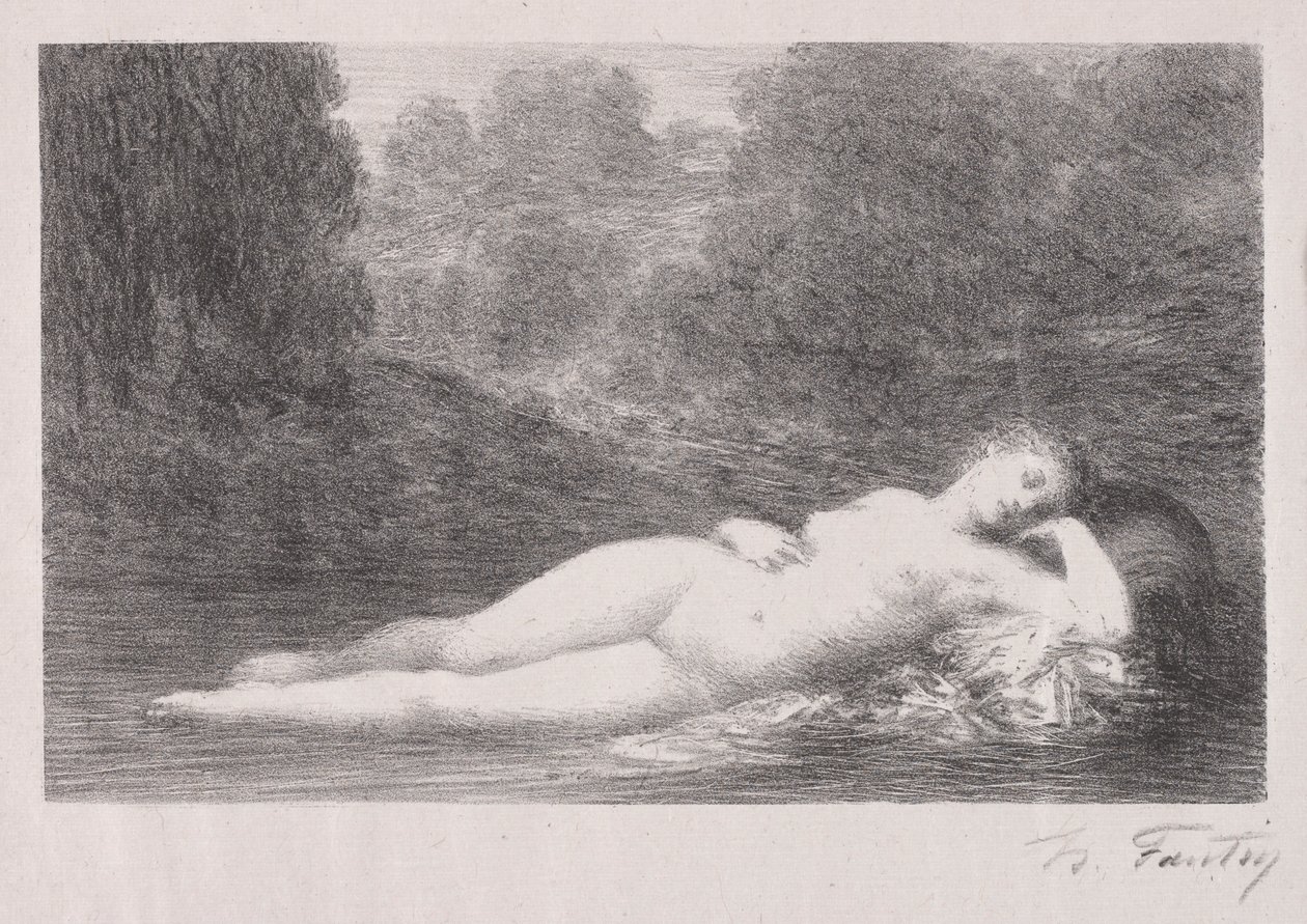 الكذب في الماء ، 1903. بواسطة Ignace Henri Jean Fantin Latour