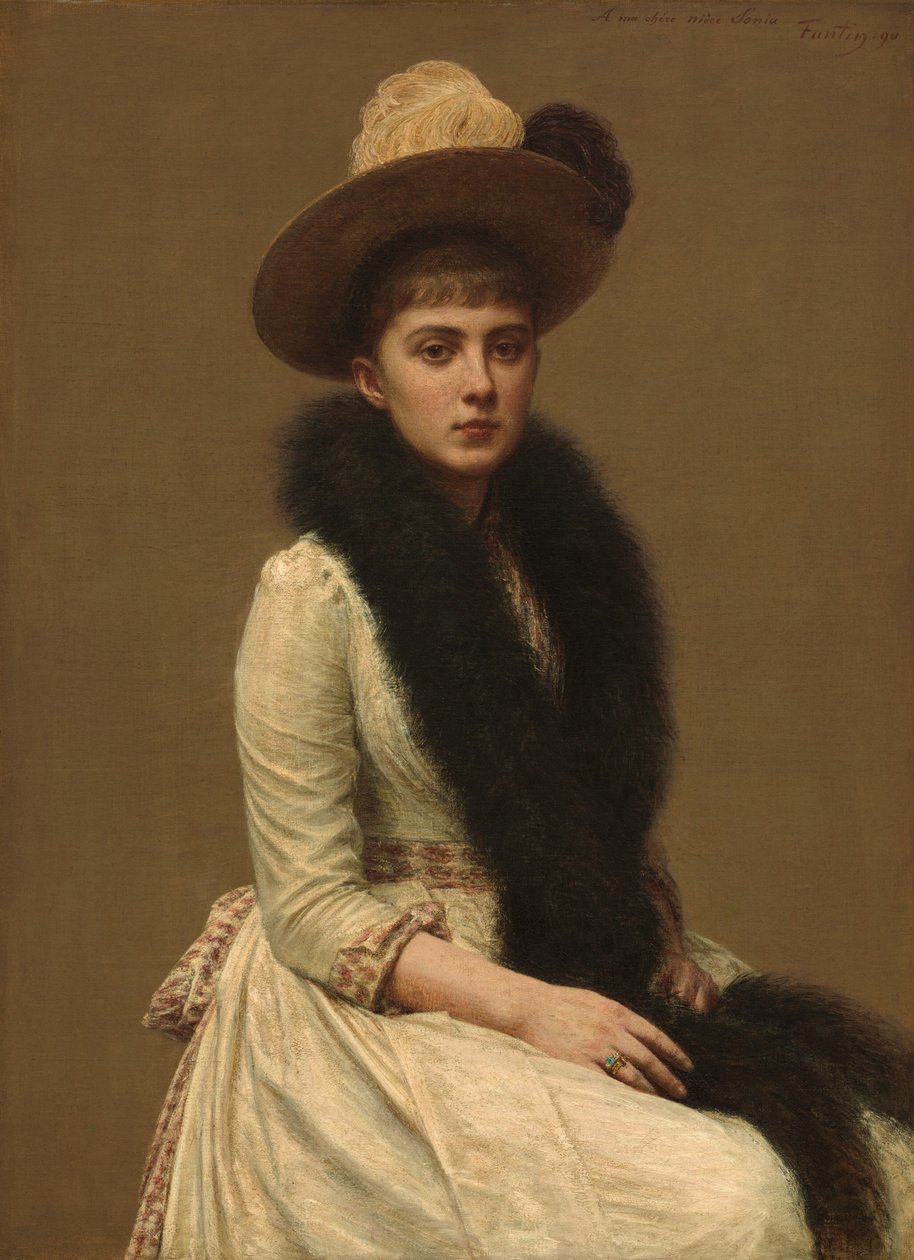 صورة سونيا بواسطة Ignace Henri Jean Fantin Latour