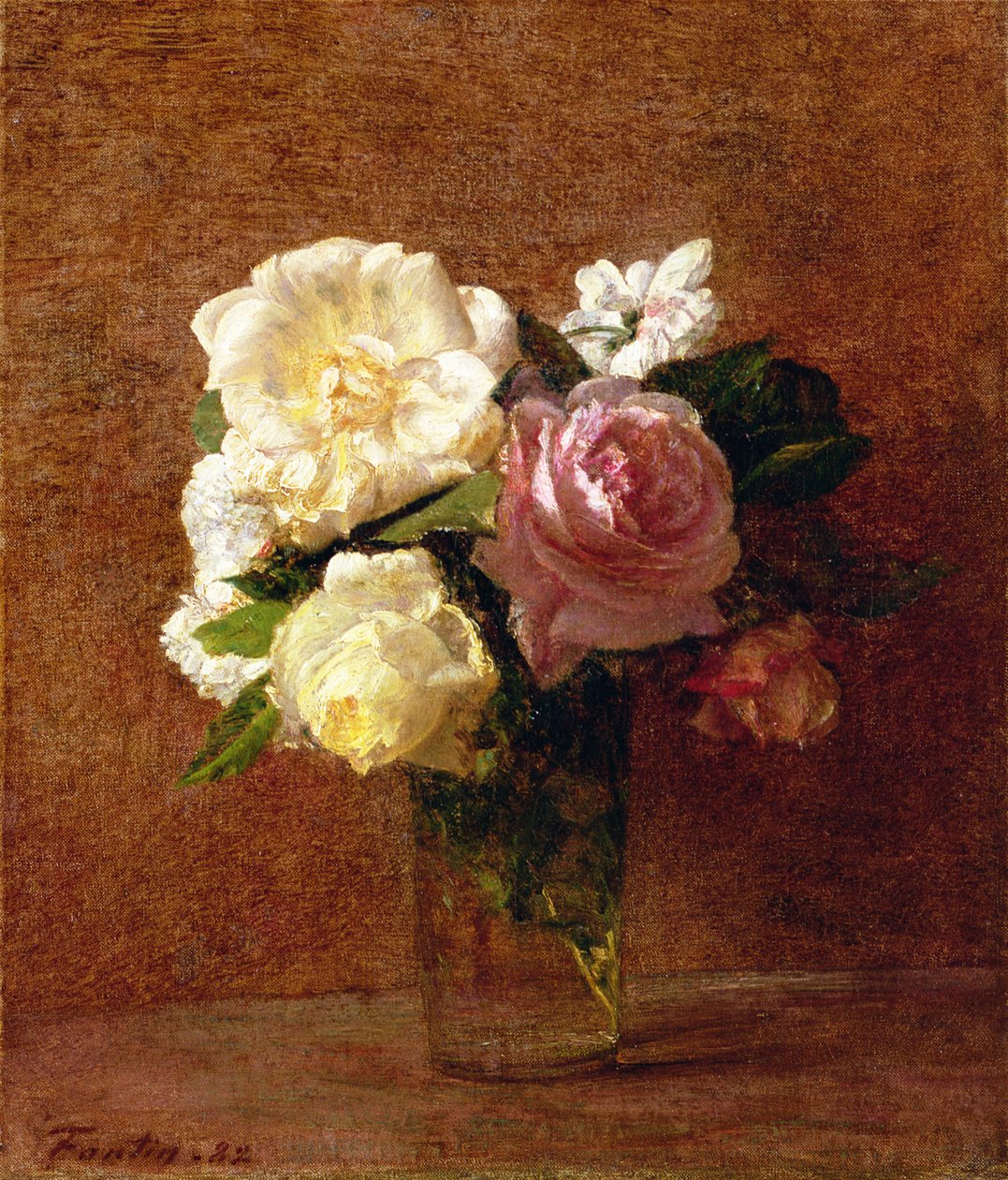 الورود ، 1882 بواسطة Ignace Henri Jean Fantin Latour