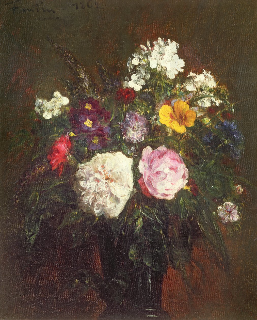 الورود وفلوكس ، 1862 بواسطة Ignace Henri Jean Fantin Latour