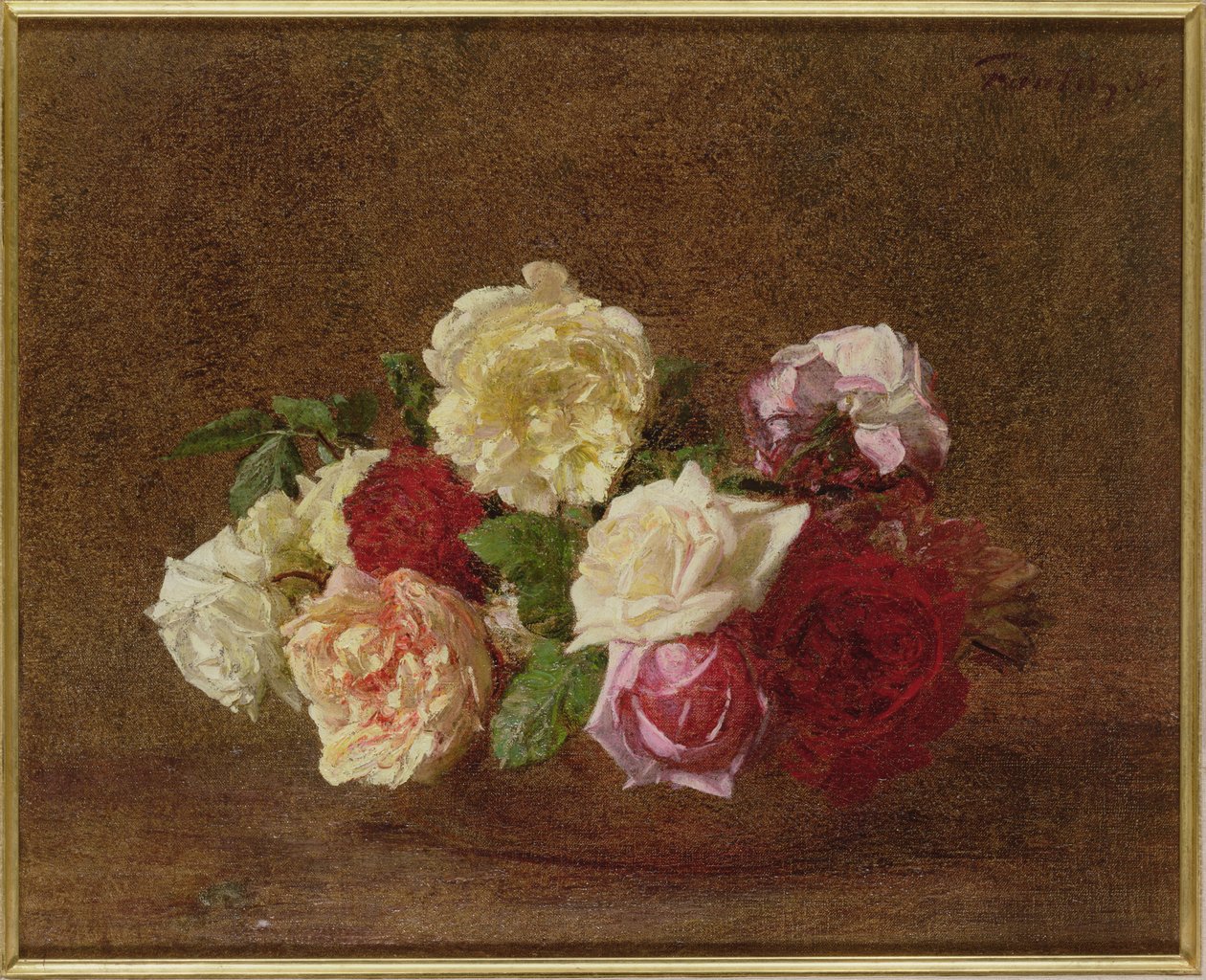 الورود في وعاء 1884 بواسطة Ignace Henri Jean Fantin Latour