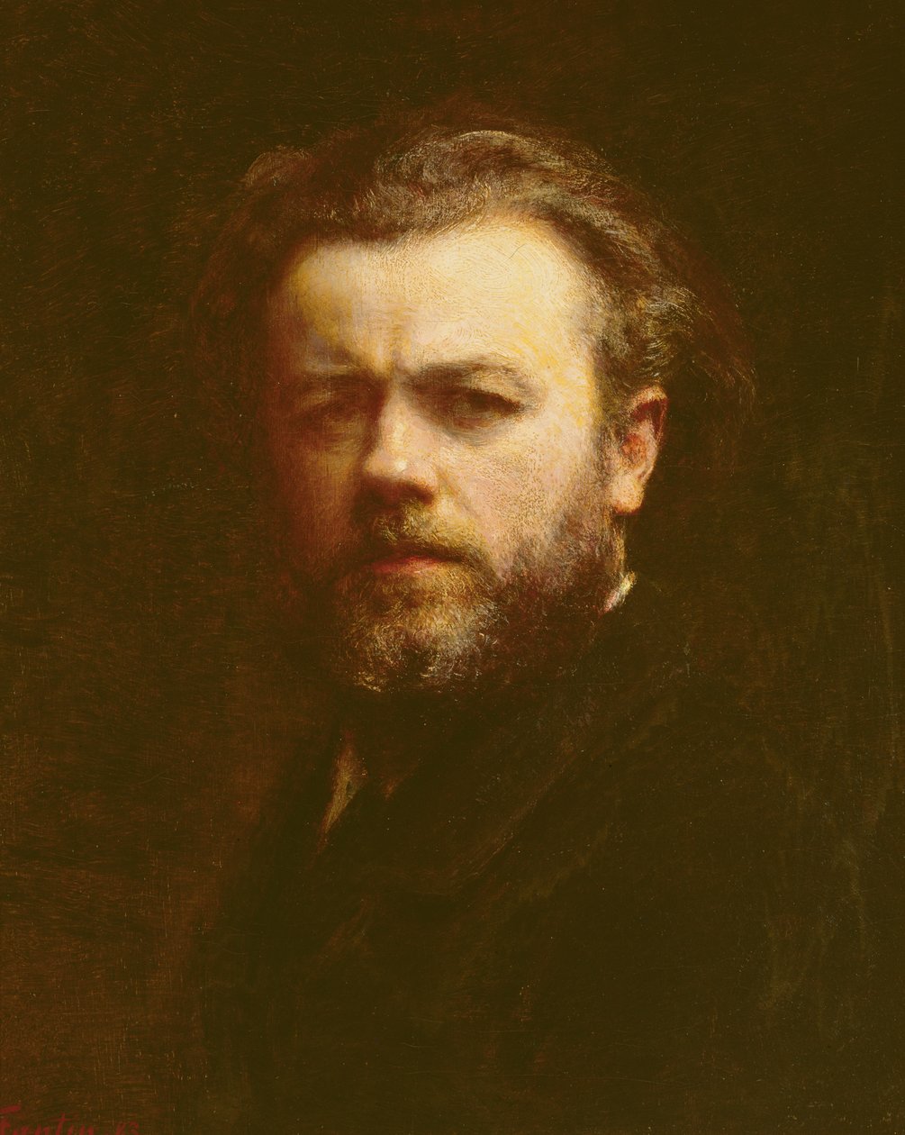 بورتريه ذاتي ، 1883 بواسطة Ignace Henri Jean Fantin Latour