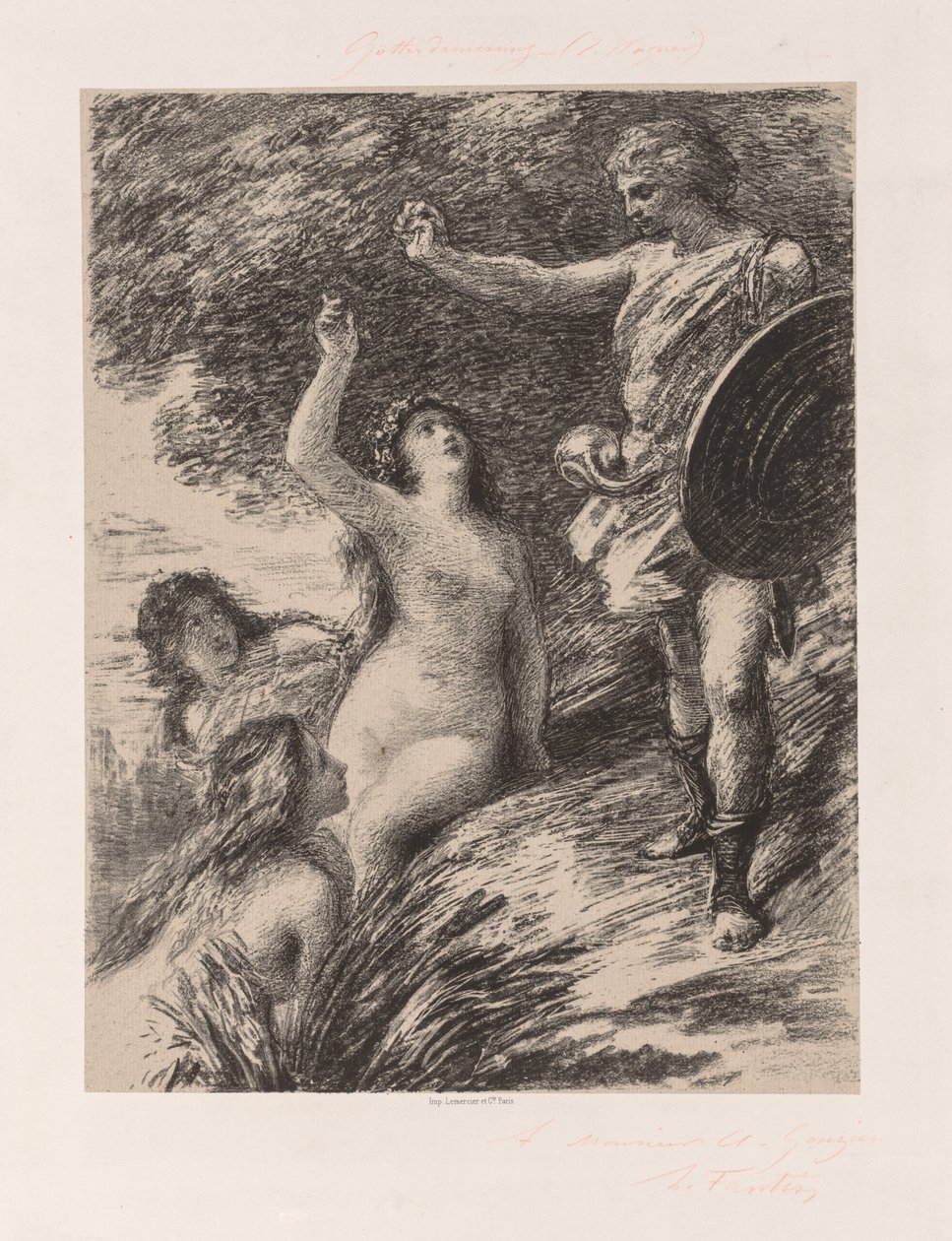 سيغفريد وبنات الراين ، ج. 1880. بواسطة Ignace Henri Jean Fantin Latour