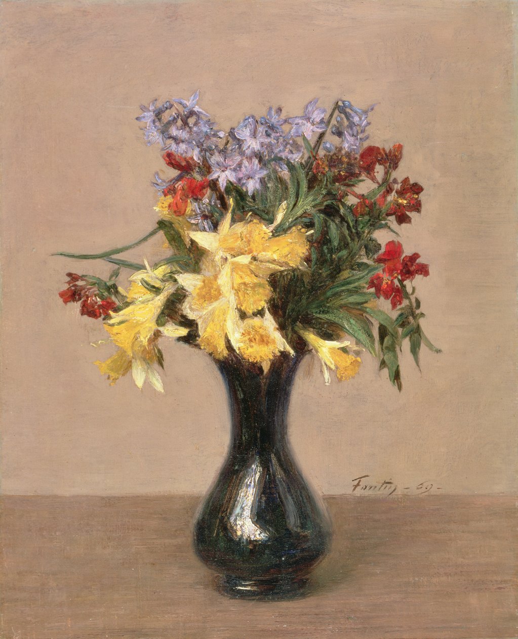 زهور الربيع ، 1869 بواسطة Ignace Henri Jean Fantin Latour