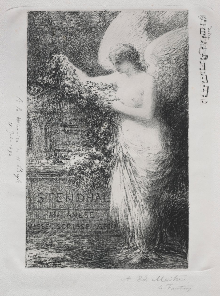 في Stendhal ، 1892. بواسطة Ignace Henri Jean Fantin Latour