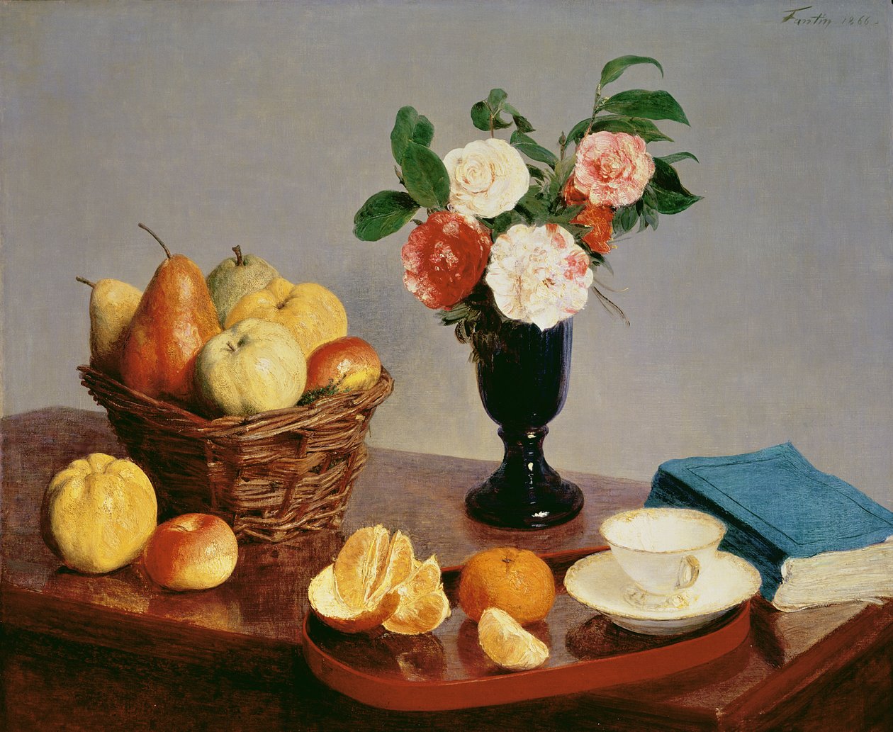 الحياة الساكنة ، 1866 بواسطة Ignace Henri Jean Fantin Latour