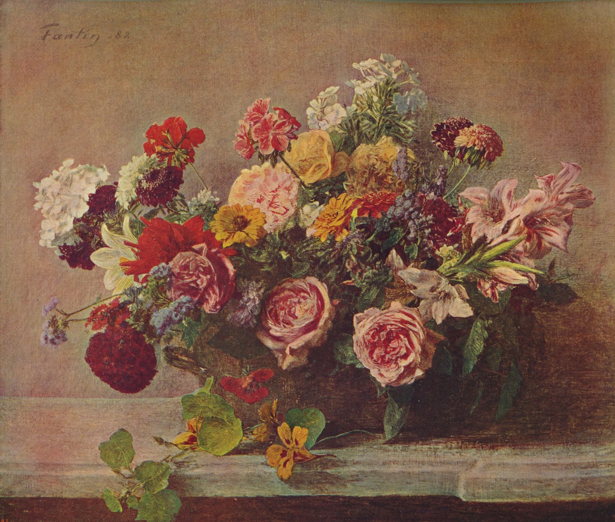 أزهار الصيف ، 1882 ، c1915 بواسطة Ignace Henri Jean Fantin Latour
