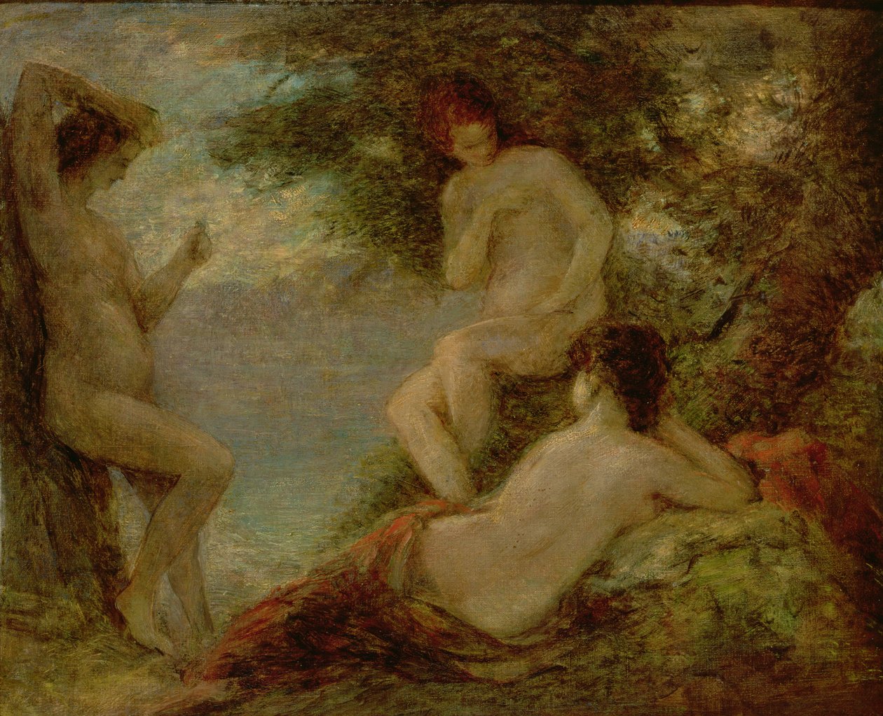 السباحون ، 1904 (زيت على قماش) بواسطة Ignace Henri Jean Fantin Latour