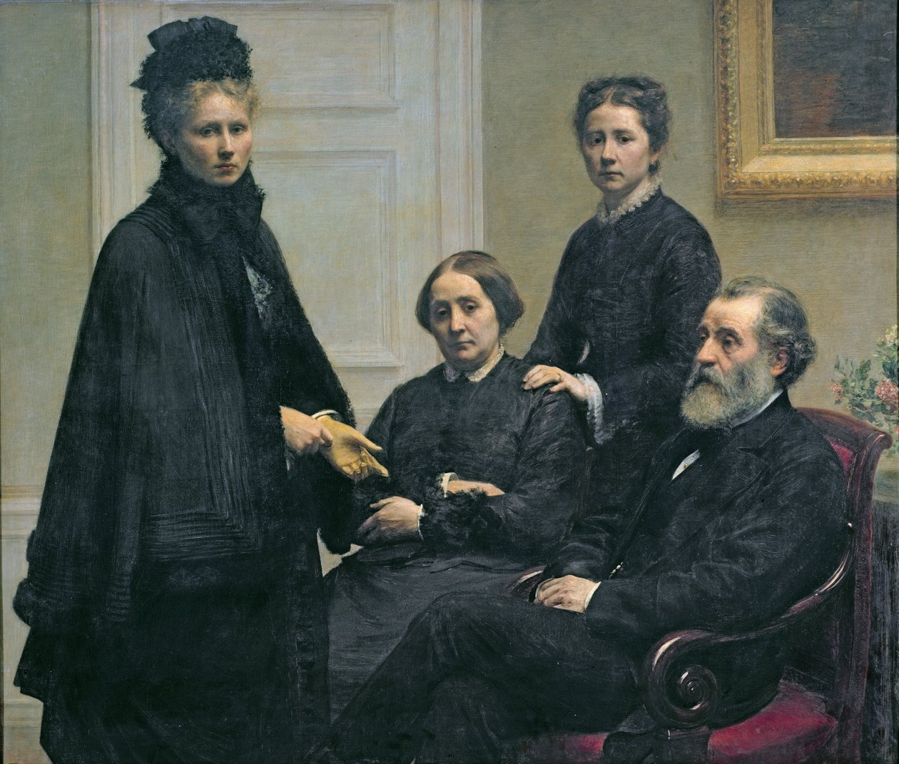 عائلة دوبورج 1878 بواسطة Ignace Henri Jean Fantin Latour