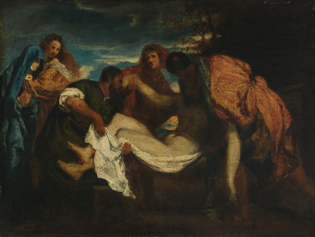 القبر (زيت على قماش على اللوح) بواسطة Ignace Henri Jean Fantin Latour