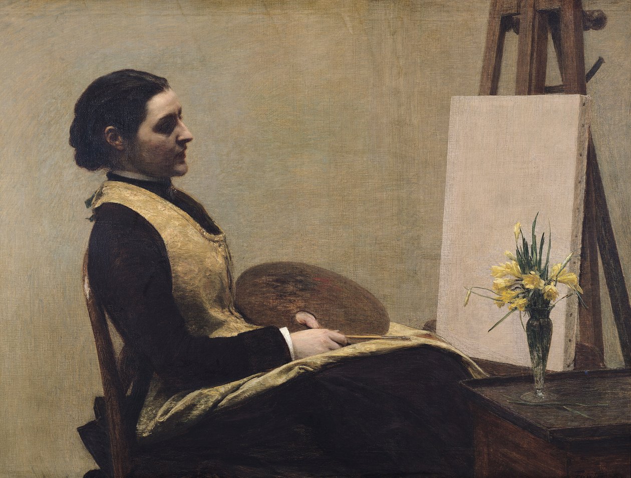 الدراسة بواسطة Ignace Henri Jean Fantin Latour