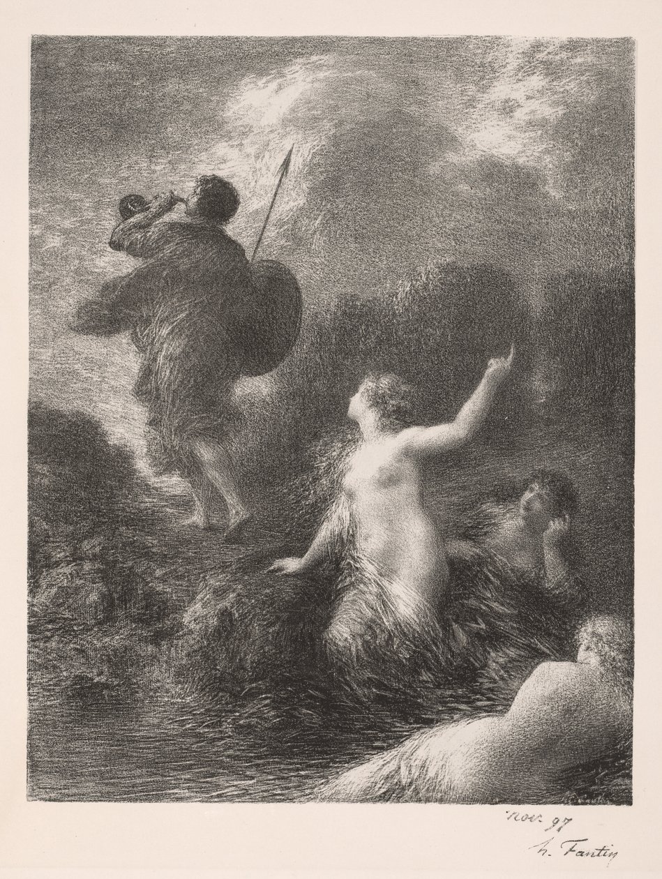 الشفق الآلهة: Siegfried و الراين Maidens ، 1897. بواسطة Ignace Henri Jean Fantin Latour
