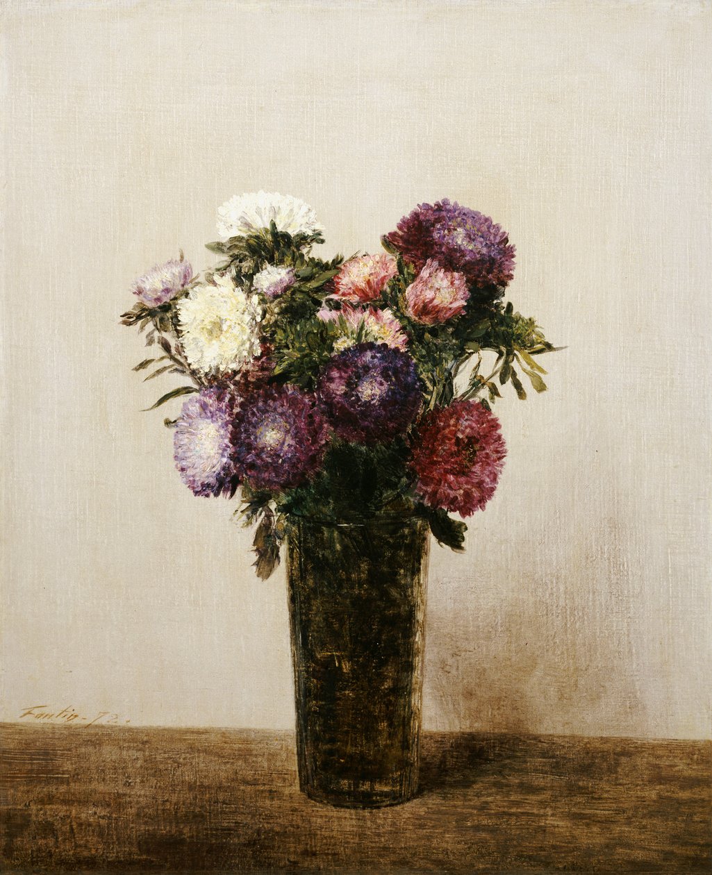 إناء الزهور ، 1872 بواسطة Ignace Henri Jean Fantin Latour