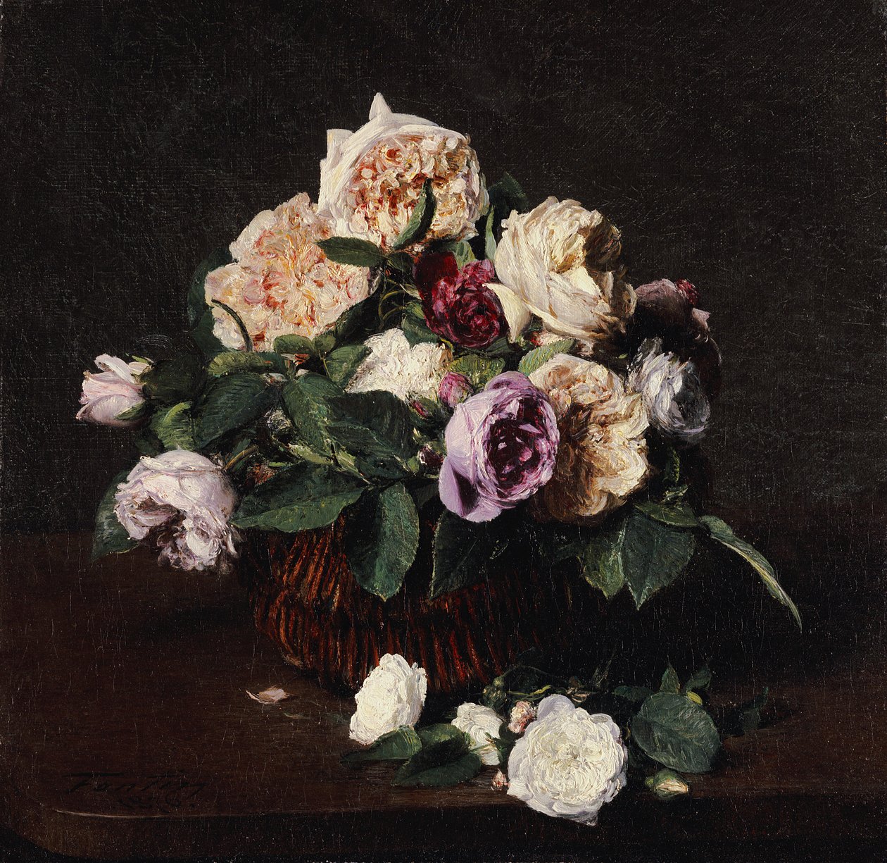 إناء الزهور ، 1876 بواسطة Ignace Henri Jean Fantin Latour