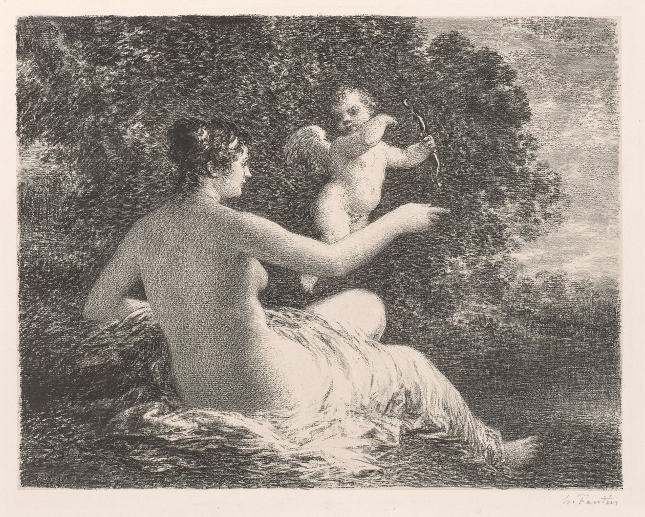 فينوس وكيوبيد ، 1896. بواسطة Ignace Henri Jean Fantin Latour