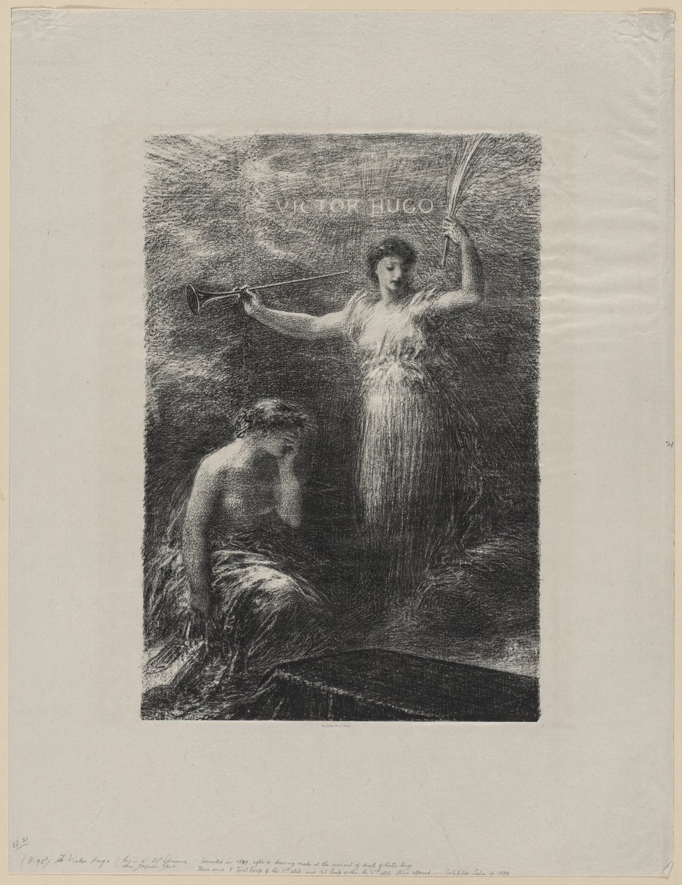 إلى فيكتور هوغو ، 1889. بواسطة Ignace Henri Jean Fantin Latour