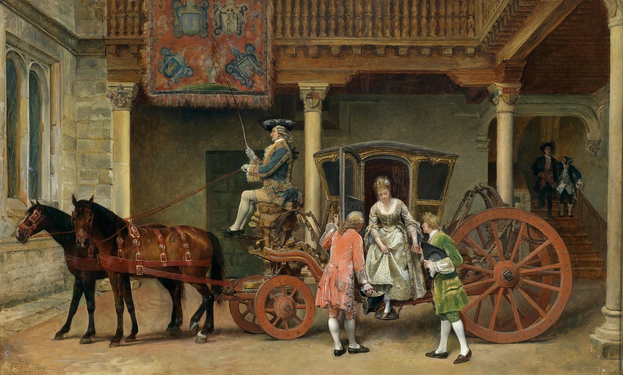 الزيارة بواسطة Ignacio Leon y Escosura