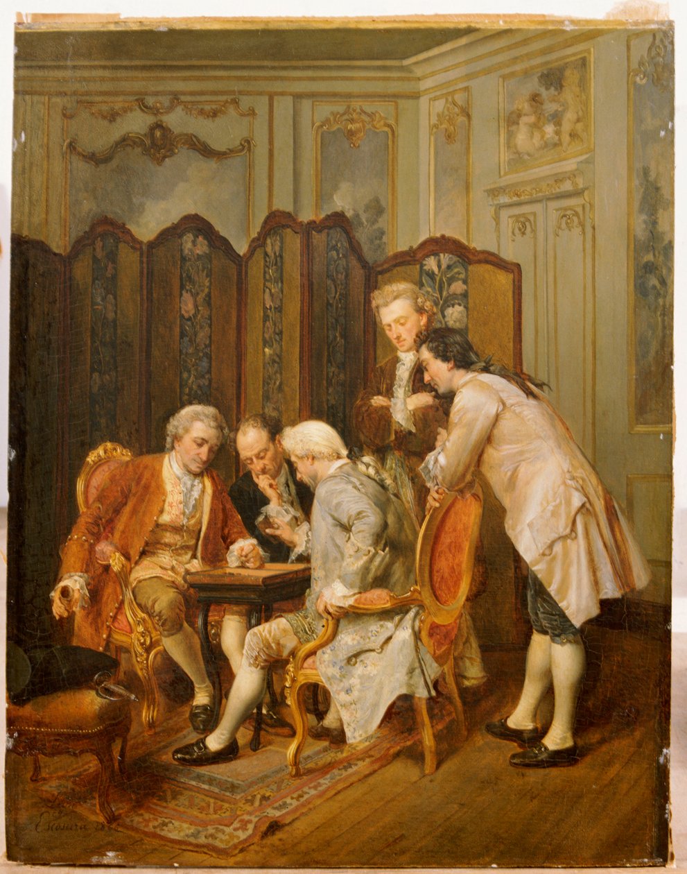 لاعبو الطاوله ، 1866 بواسطة Ignacio Leon y Escosura
