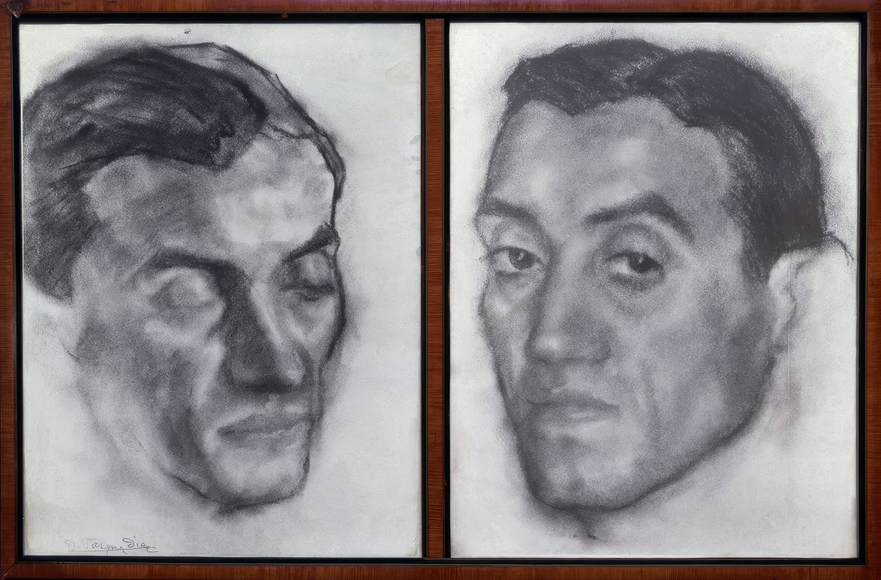 صورة رامون بيريز دي أيالا (1888-1962) كاتب وصحفي إسباني - رسم - جيل عام 1914 بواسطة اجناسيو زولواجا