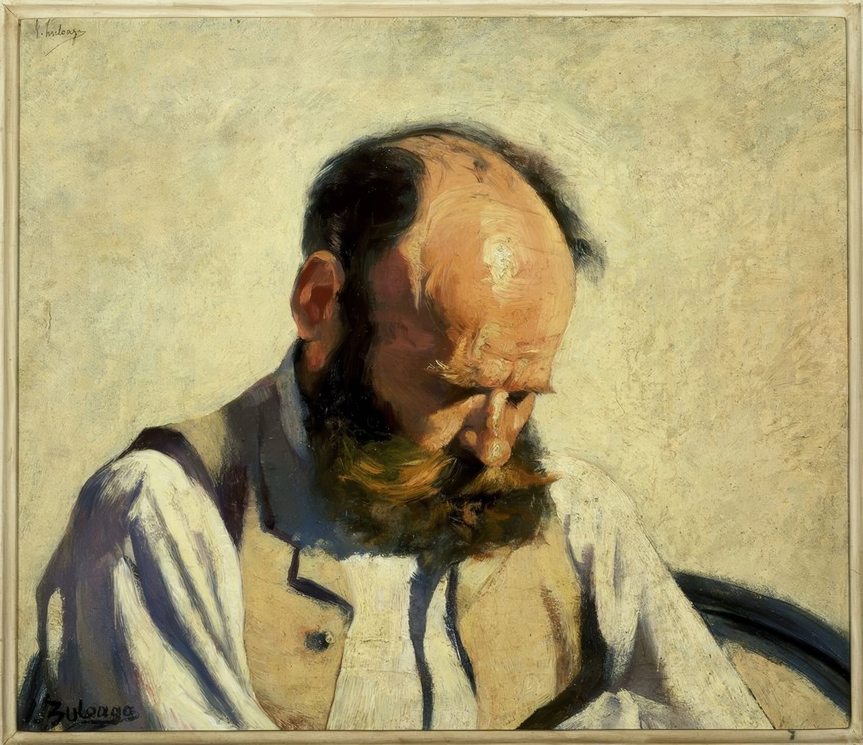 رأس بيجار - 1890 - زيت - قماش - 43x50 سم بواسطة Ignacio Zuloaga y Zabaleta