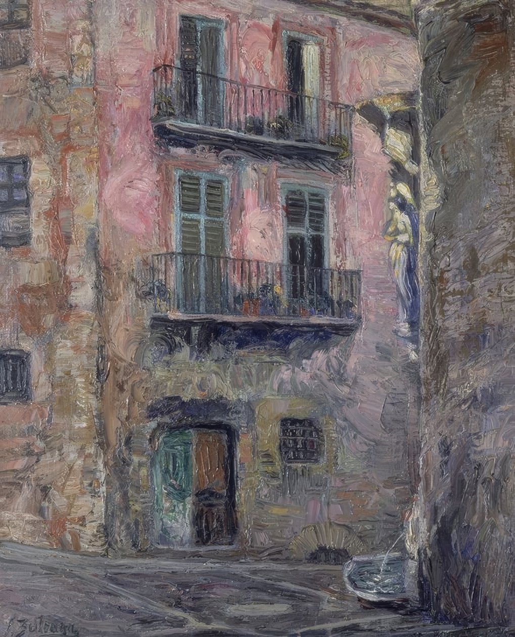 كالي ديل انجيل دي جيرونا - 1931 - اوليو - لينزو - 80 × 67 سم بواسطة Ignacio Zuloaga y Zabaleta