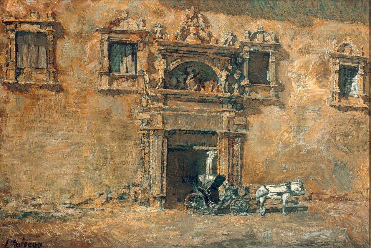 Das Portal des Palacio von Peñaranda de Duero بواسطة Ignacio Zuloaga y Zabaleta