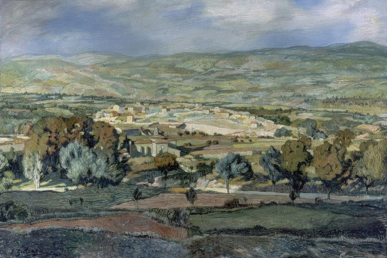منظر طبيعي بالحامة ، 1923 ، زيت على قماش ، 87 × 128 سم ، AS00699 بواسطة Ignacio Zuloaga y Zabaleta