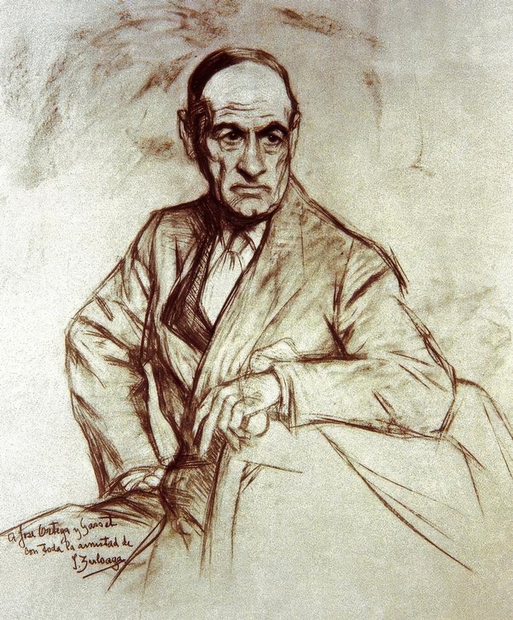 أورتيجا وجازيه خوسيه (1883-1955) - فلسفة إسبانية وأنيسة من القرن العشرين بواسطة Ignacio Zuloaga y Zabaleta