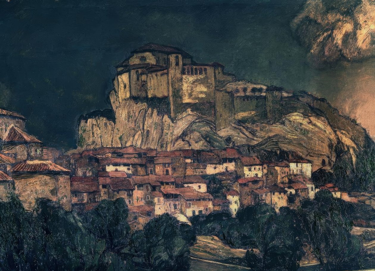 منظر طبيعي للكيزار (تفاصيل) ، 1916 ، زيت على قماش ، 139 × 199 سم بواسطة Ignacio Zuloaga y Zabaleta