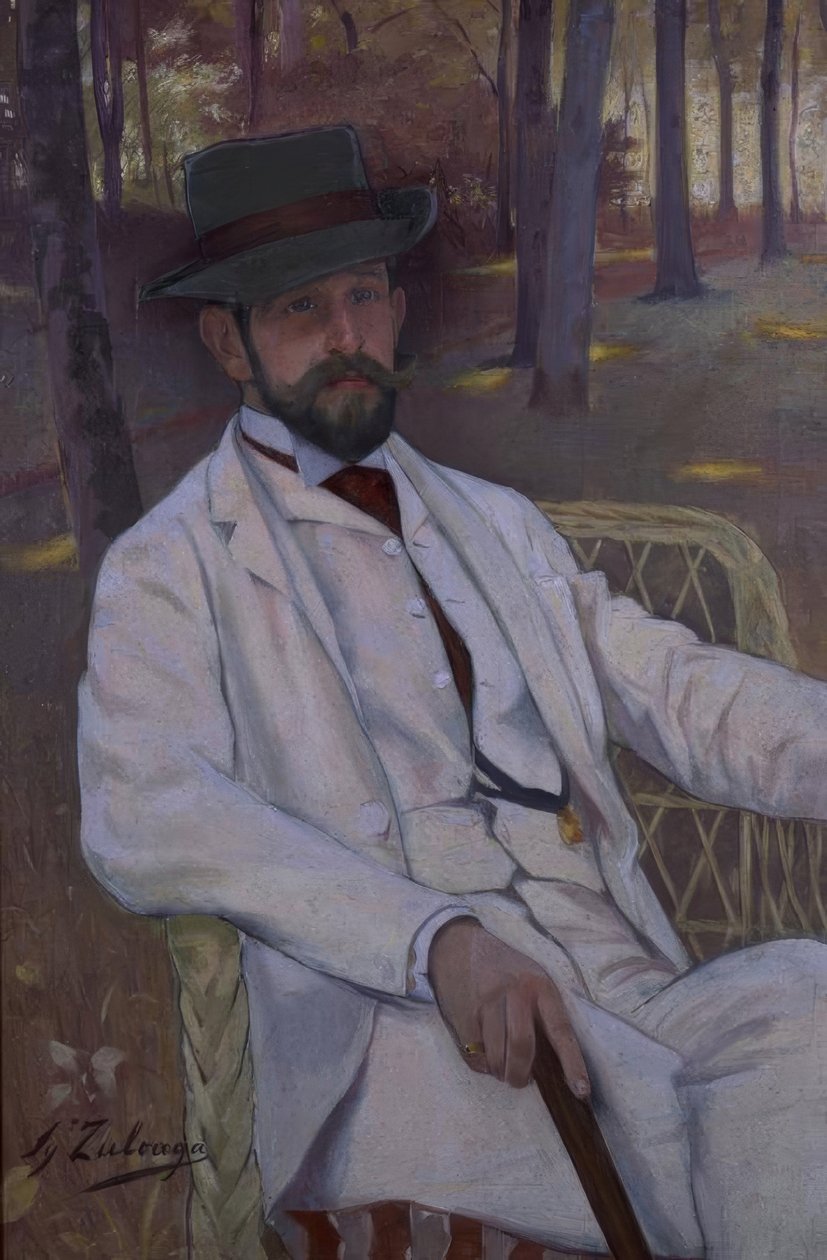 PORTRAIT OF MARQUES DE VILLAMARCIEL - CIRCA 1892 - O - L - 91X61 CM بواسطة Ignacio Zuloaga y Zabaleta