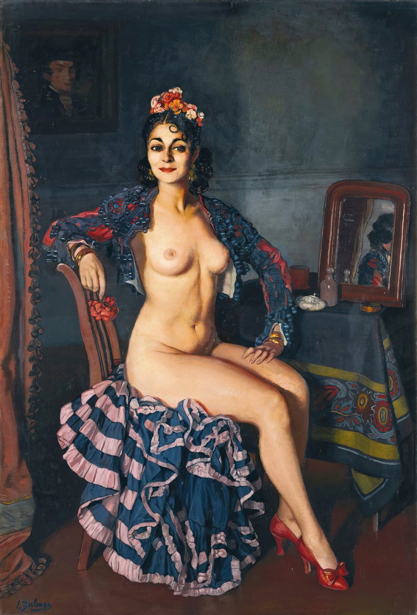 لا بيلا أوتريتو لا أوتريتو في غرفة ملابسها ، 1936. بواسطة اجناسيو زولواغا وزاباليتو
