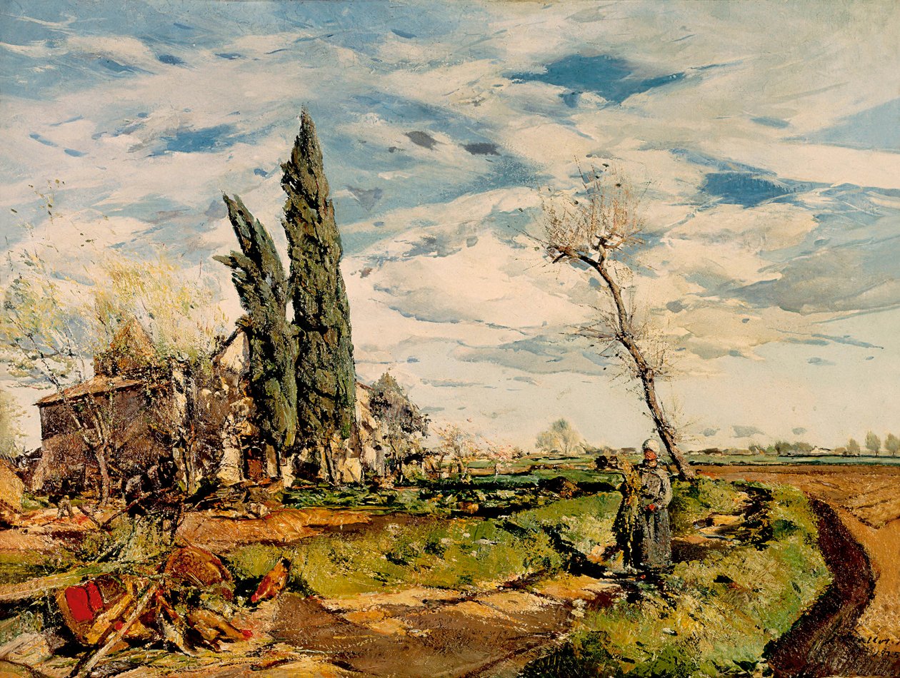 "المصلى" لوحة لإيجناسي مالول (1892-1940). 1925. برشلونة. المتحف الوطني للفنون في كاتالونيا. بواسطة اغناسي مالول كازانوفاس