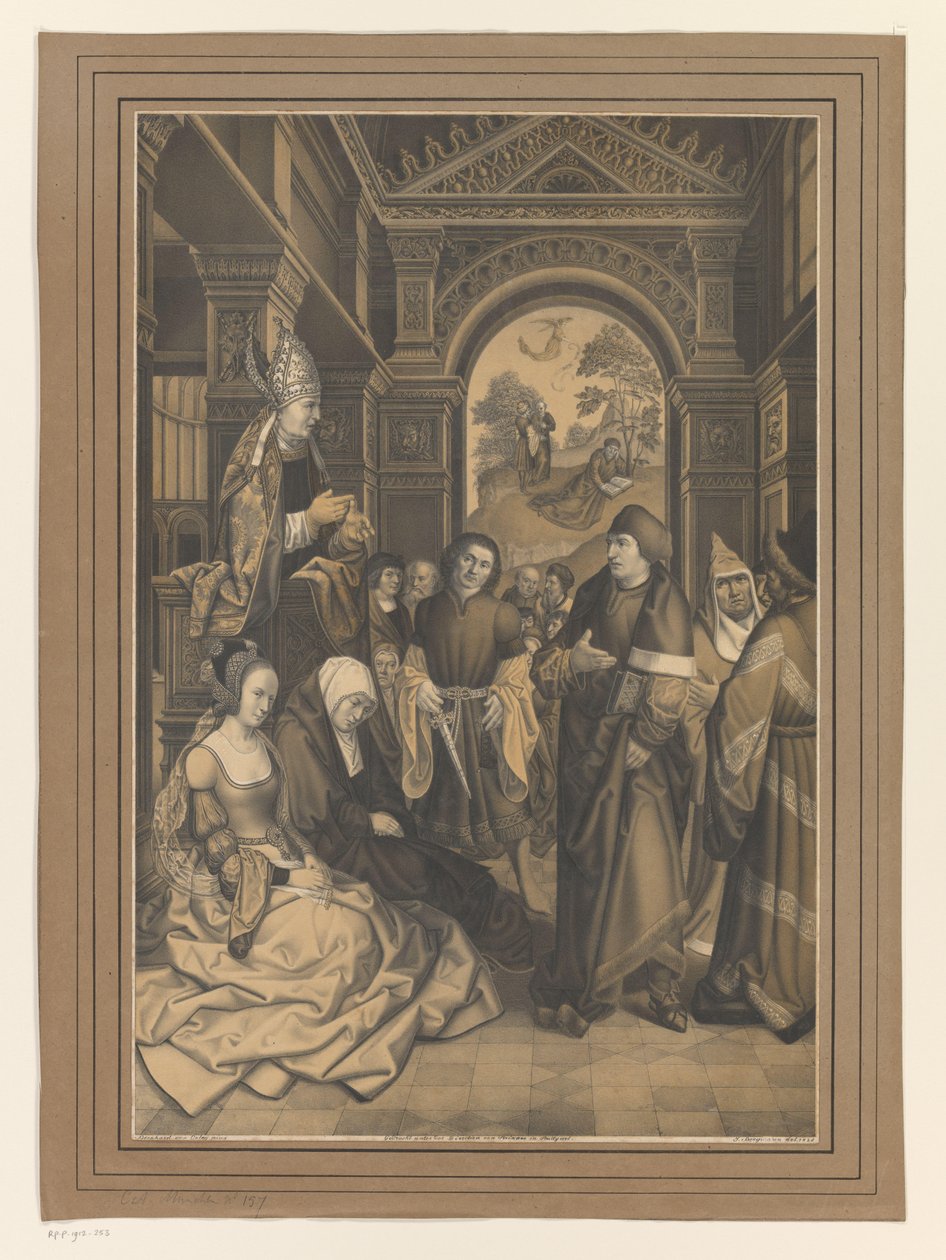 القديس نوربرت يعظ تانتشلن غير المؤمن أعمال من مجموعة الأخوين Boisserée (عنوان المسلسل) Galerie des Frères Boisseree (عنوان المسلسل) بواسطة إجناز بيرجمان