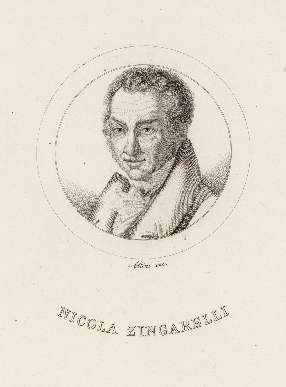 صورة للملحن نيكولا أنطونيو زينغاريلي 1752-1837. بواسطة اجنازيو التيني