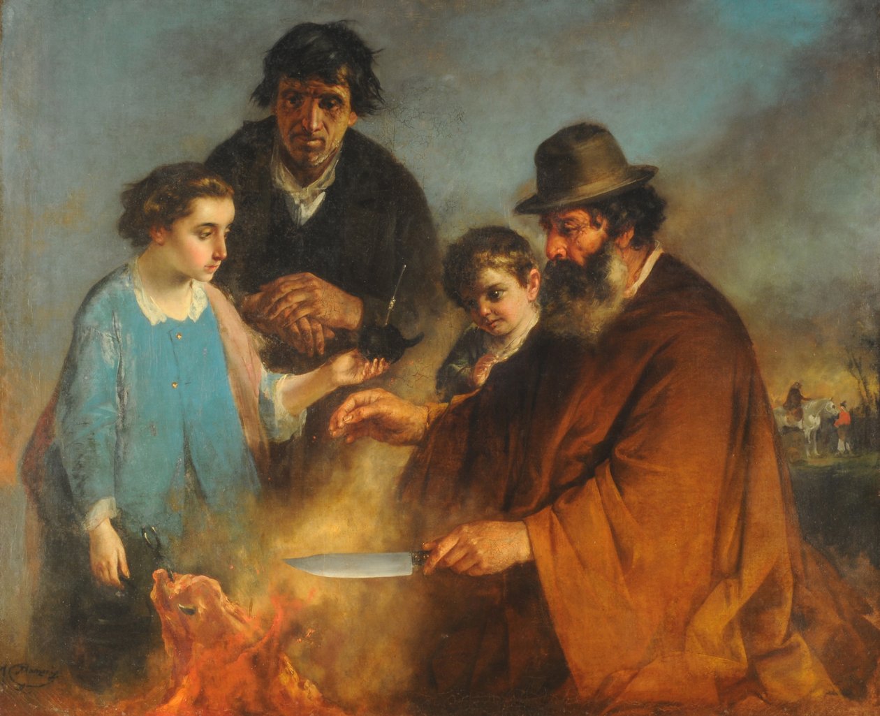 ذا روست ، حوالي 1871 (زيت على قماش) بواسطة اجناسيو مانزوني