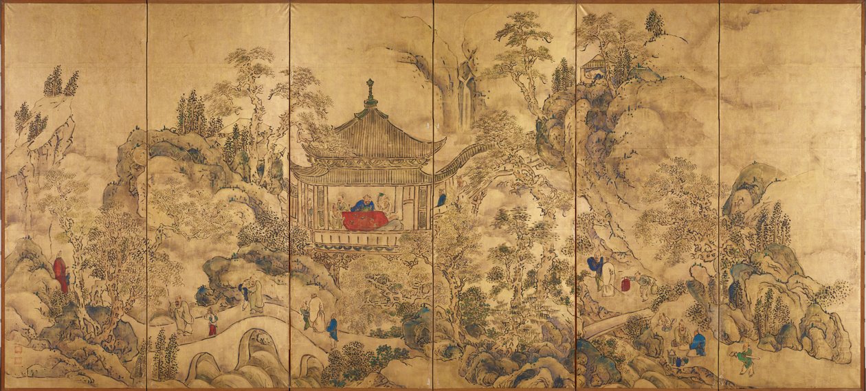 Roukaku Sansui Zu بواسطة Ike no taiga