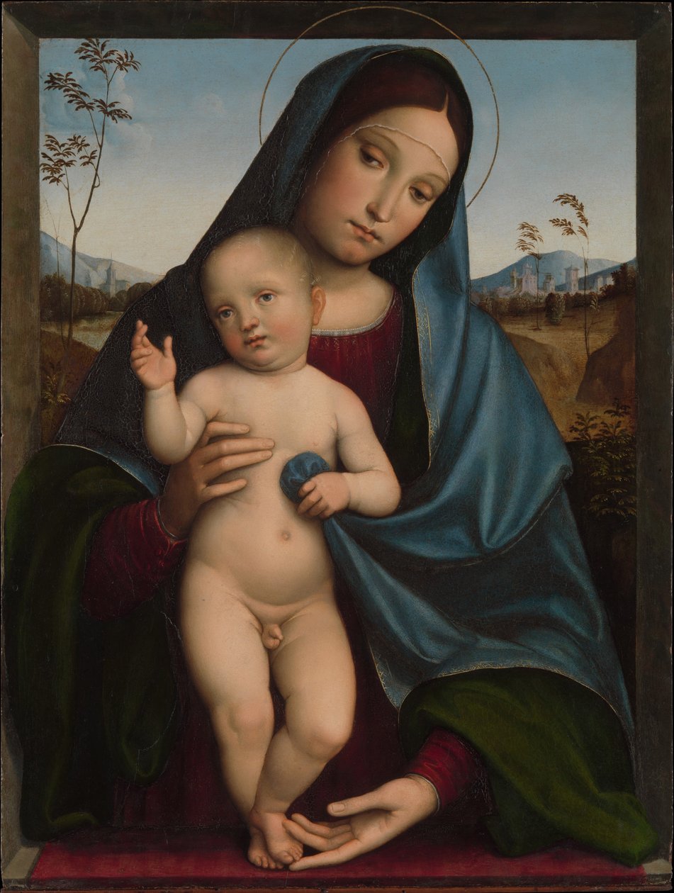 مادونا والطفل ، 1490-149 بواسطة Il Francia