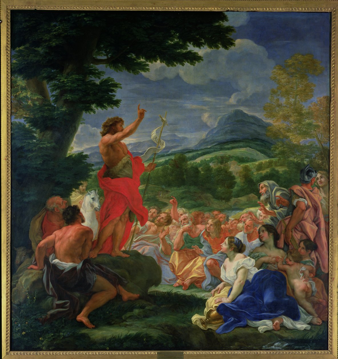 الوعظ القديس يوحنا المعمدان ، رسمت قبل 1695 بواسطة Il Baciccio