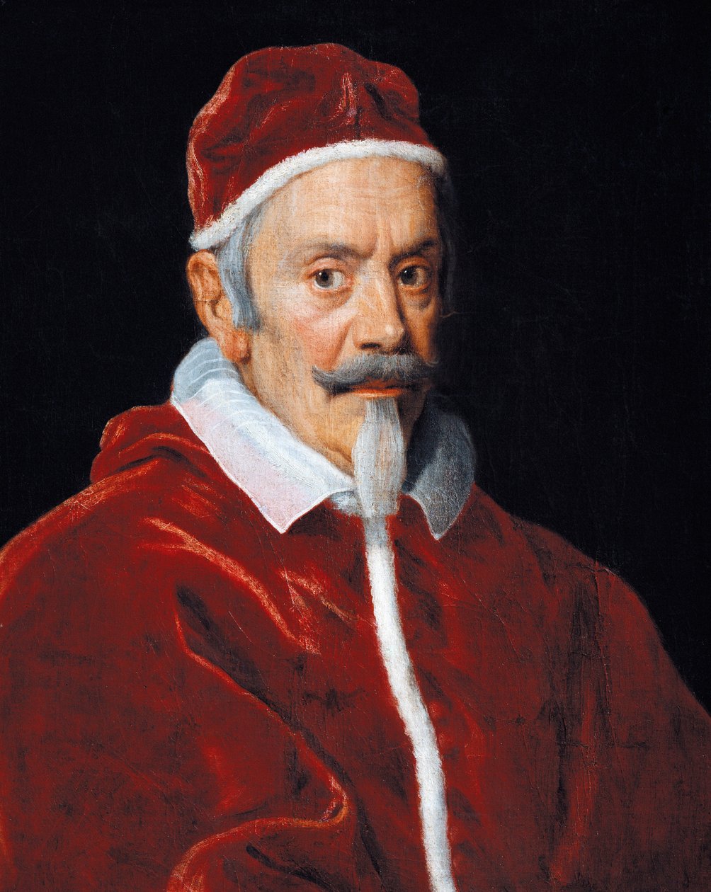 Portrait of Pope Clement X (oil on canvas) بواسطة Il Baciccio